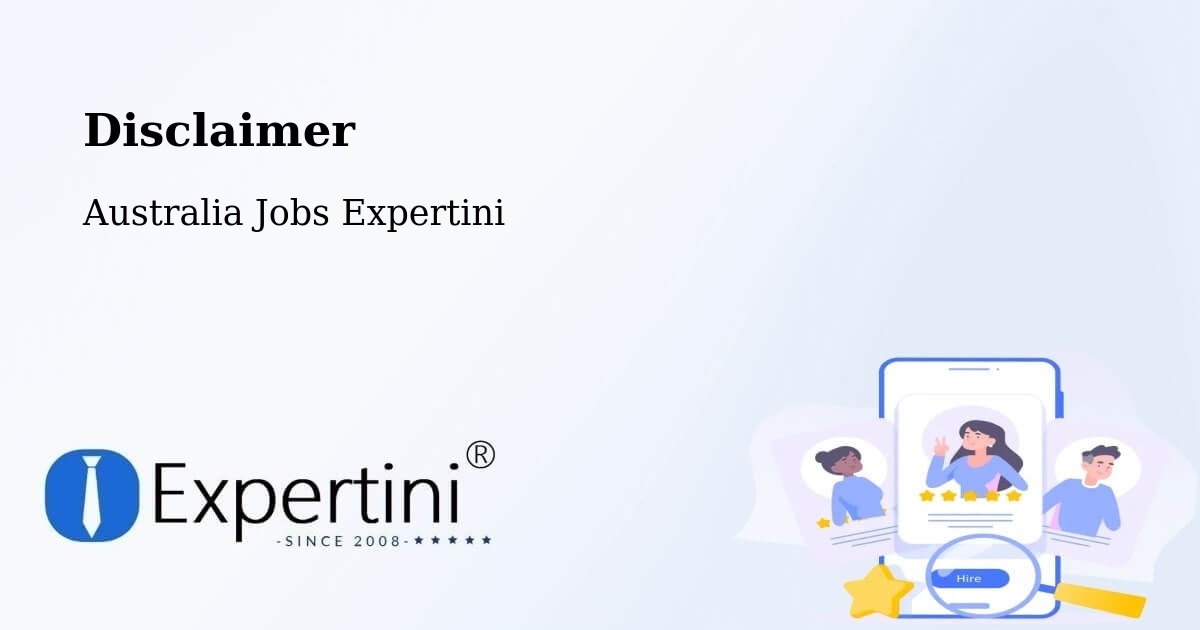 Disclaimer – Raglan - Australia Jobs Expertini